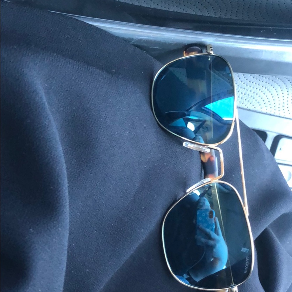 Randolph Polarized 23k gold aviator sunglasses